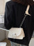 Minimalist Ring Decor Flap Crossbody Bag  - Women Crossbody