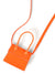 Mini Neon Orange Satchel Bag  - Women Satchels