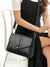 Pin Buckle Decor Flap Crossbody Bag  - Women Crossbody