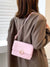 Minimalist Quilted Faux Pearl Decor Flap Square Bag  - Women Crossbody