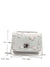Floral Embroidered Clear Chain Bag with Inner Pouch  - Women Crossbody