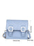 Stitch Detail Buckle Decor Flap Square Bag  - Women Crossbody