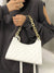 Minimalist Quilted Chain Satchel Bag  - Women Satchels