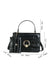 Crocodile Embossed Flap Square Bag with Purse  - Women Satchels