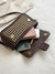 Houndstooth Pattern Flap Square Bag  - Women Crossbody