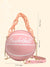 Letter Graphic Ball Shaped Satchel Bag  - Women Satchels