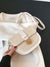 Snap Button Flap Straw Bag  - Women Crossbody
