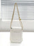 Letter Graphic Textured Flap Square Bag  - Women Crossbody