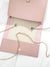 Two Tone Letter Patch Flap Square Bag  - Women Crossbody
