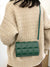 Minimalist Textured Flap Square Bag  - Women Crossbody