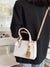 Twilly Scarf Decor Crocodile Embossed Square Bag  - Women Satchels