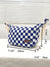 Checkered Pattern Letter Patch Square Bag  - Women Crossbody