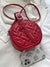 Letter Graphic Quilted Circle Bag  - Women Satchels