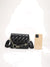 Quilted Chain Decor Square Bag  - Women Crossbody