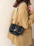 Stitch Detail Metal Decor Crossbody Bag  - Women Crossbody
