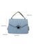 Stitch Detail Flap Square Bag  - Women Satchels