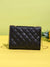 Push Lock Quilted Flap Chain Square Bag  - Women Crossbody