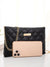Quilted Embossed Chain Crossbody Bag  - Women Crossbody