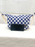 Checkered Pattern Letter Patch Square Bag  - Women Crossbody