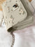 Floral Embroidered Clear Chain Bag with Inner Pouch  - Women Crossbody
