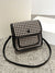 Houndstooth Graphic Flap Square Bag  - Women Crossbody