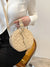 Quilted Buckle Decor Circle Bag  - Women Satchels
