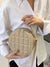 Minimalist Textured Circle Bag  - Women Satchels