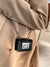 Mini Push Lock Chain Flap Square Bag  - Women Shoulder Bags
