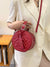 Quilted Buckle Decor Circle Bag  - Women Satchels