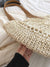 Stitch Detail Straw Circle Bag  - Women Tote Bags