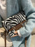 Zebra Striped Pattern Flap Square Bag  - Women Crossbody