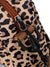 Leopard Print Zip Front Crossbody Bag  - Women Crossbody