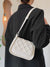 Textured Flap Saddle Bag  - Women Crossbody