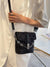 Floral Pattern Chain Flap Bucket Bag  - Women Crossbody