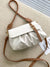 Buckle Detail Flap Ruched Bag  - Women Shoulder Bags