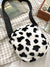 Cow Pattern Fluffy Crossbody Bag  - Women Crossbody